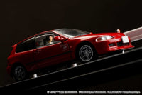 Hobby Japan Initial D Honda Civic EG6 Night Kids Shingo Shoji  (Diorama Set w/ Driver Figure)