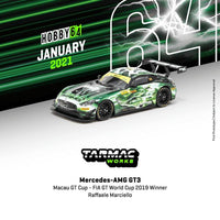 Tarmac Works Hobby64 1/64 Mercedes AMG GT3 Macau GT Cup 2019 Winner Raffaele Marciello