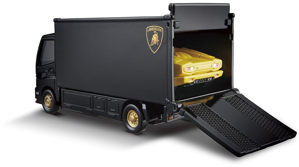 Tomica Premium Transporter Lamborghini Countach 25th ANNIVERSARY Yellow