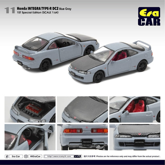 Era Car 1/64 Honda Integra Type R DC2 Blue Gray
